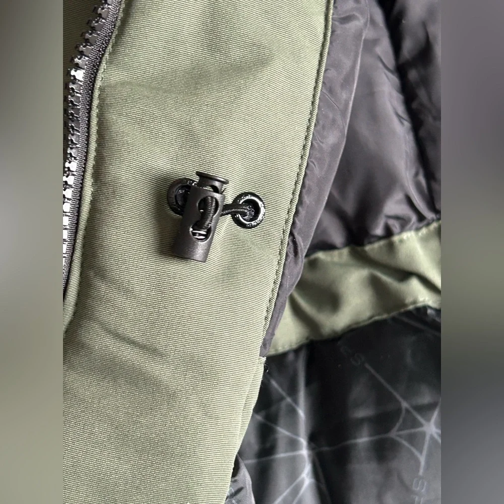 Spyder Women's Olive Hooded Puffer Coat - Picture 15 of 16